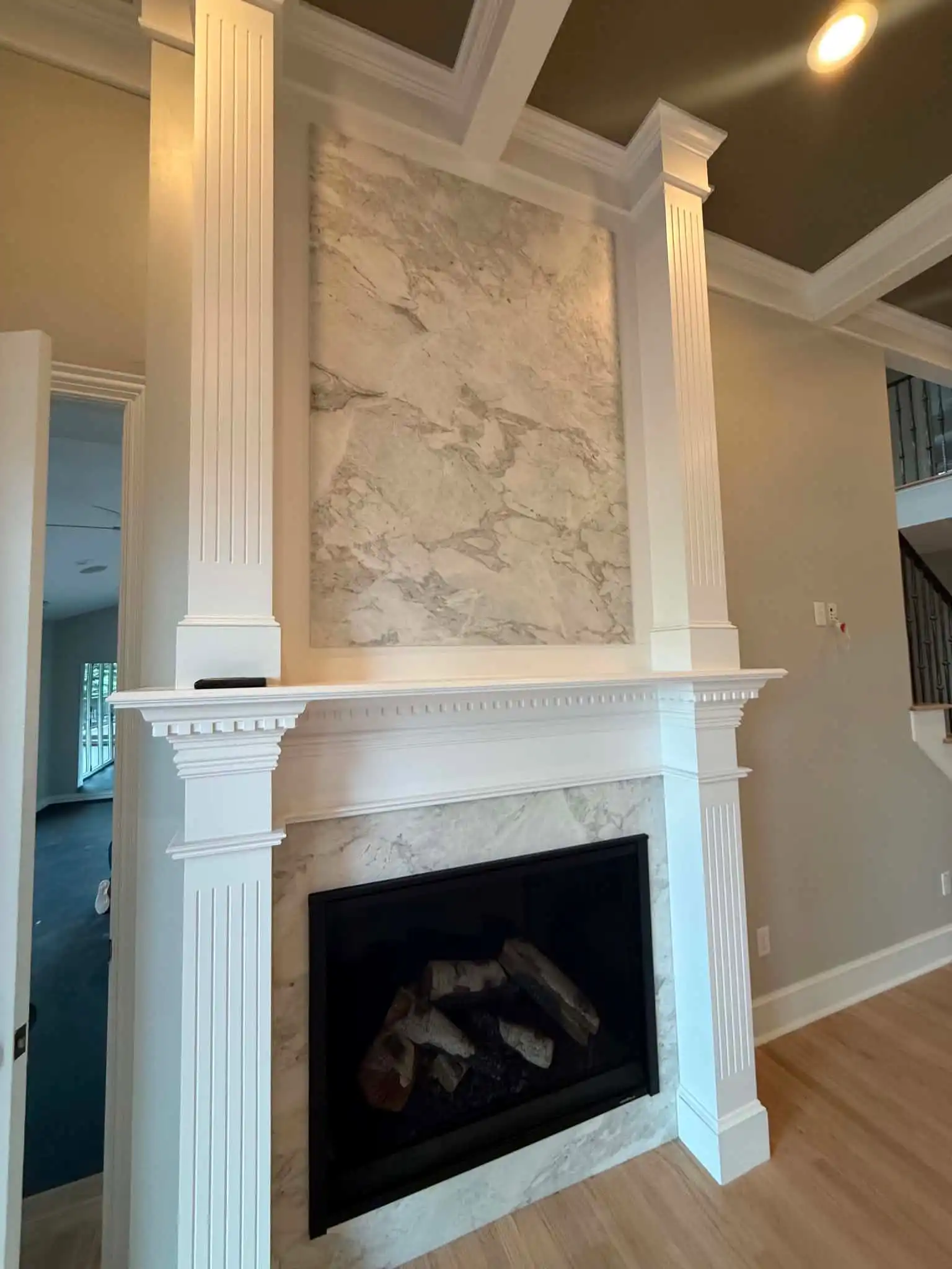 Home Remodeling in Denver 13 White-marble-fireplace-with-classic-columns_denver Colorado