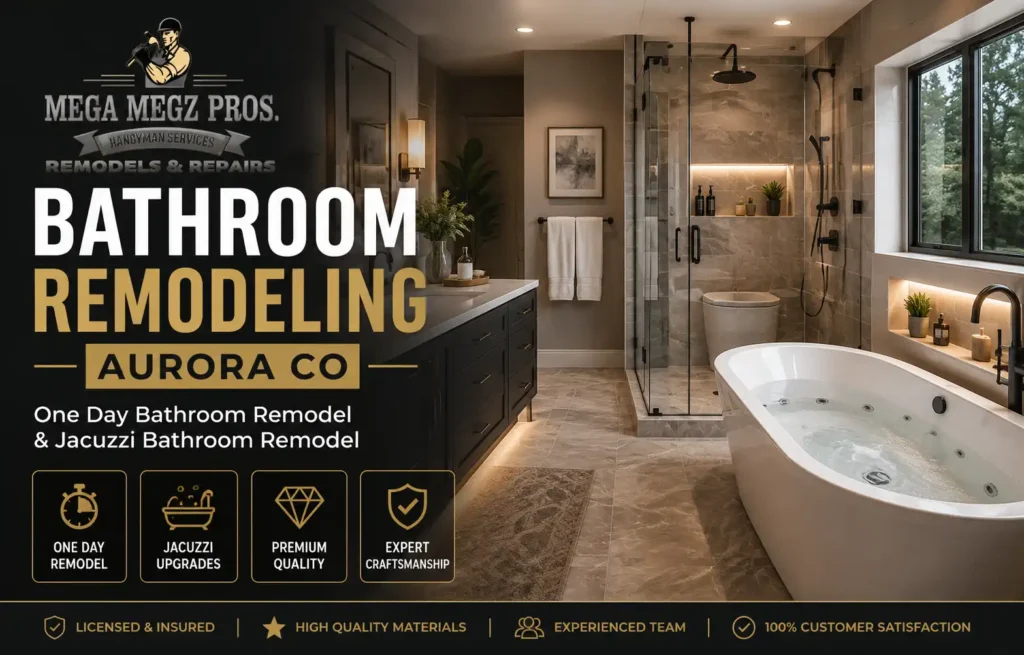 Best Bathroom Remodeling Aurora CO | Complete Guide to One Day Bathroom Remodel & Jacuzzi Bathroom Remodel 2026 1 bathroom remodeling aurora co